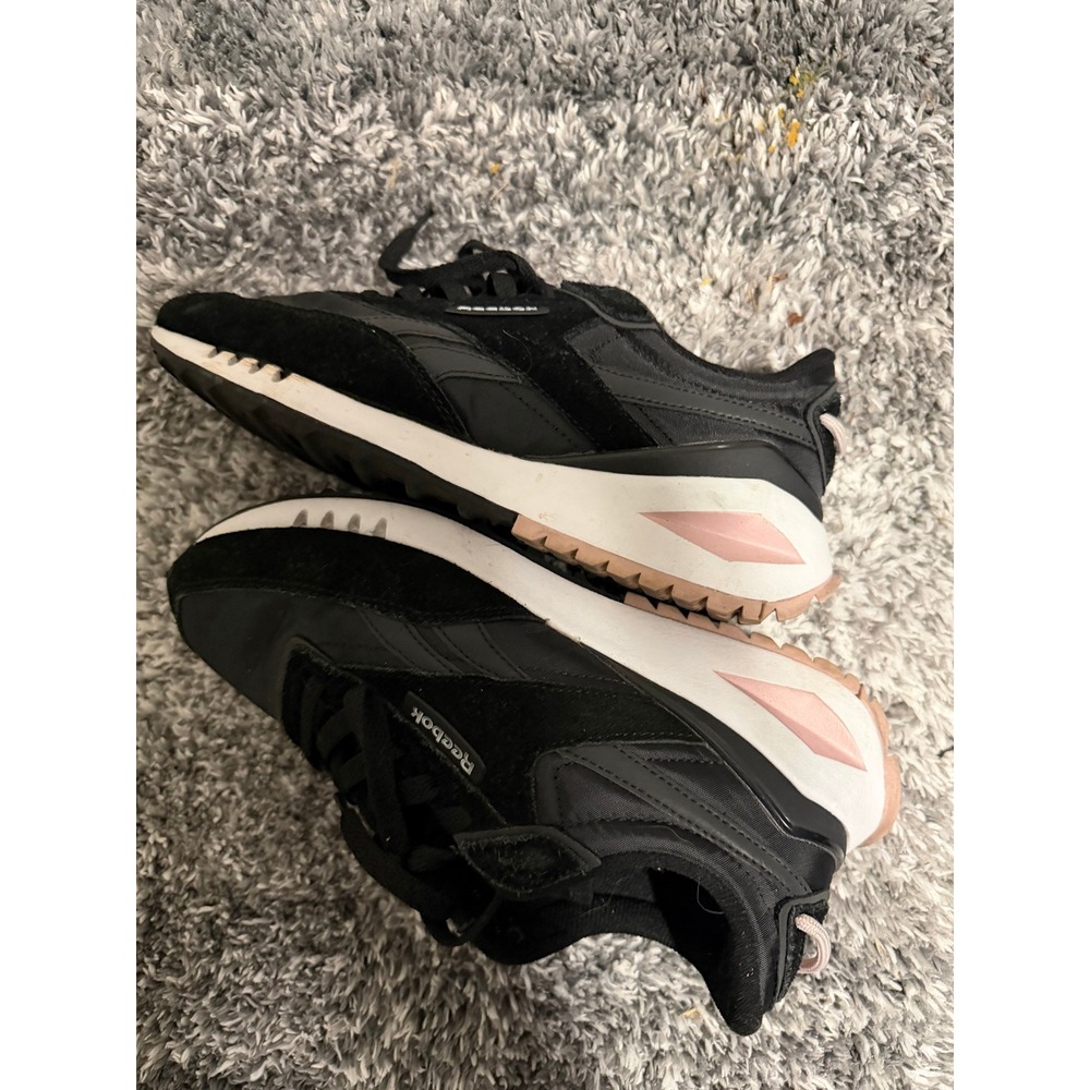 Reebok Galaxia Women's Size 8 Black Pink Retro Running Sneakers - Picture 2 of 3